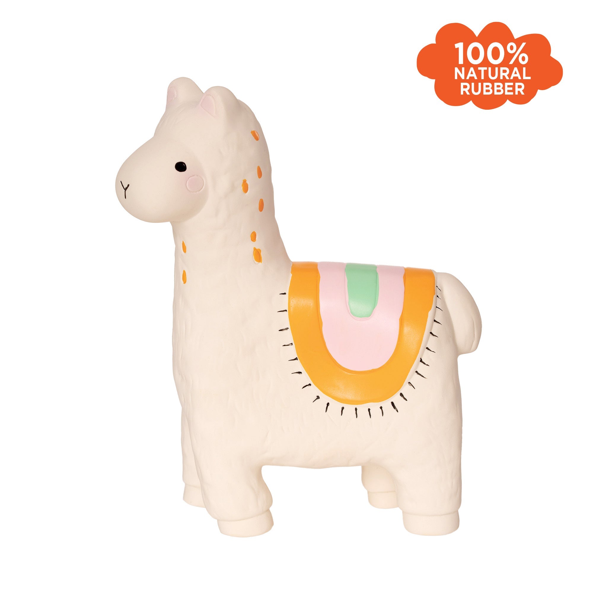 Lili Llama Fruity Paws Rubber Teether - Babylegetøj - BORN Copenhagen ApS
